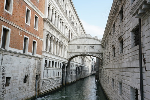 Venice,Italy-July 25, 2018 : Ponte dei Sospiri or the Bridge of Sighs in Venice   © khunta