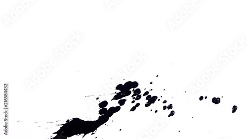 インク　墨　墨汁　垂れる
