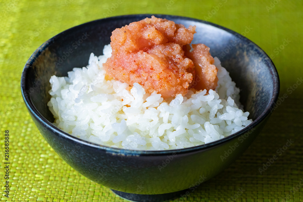 ほぐし明太子とご飯