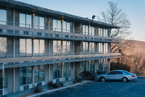 An abandoned motel in Afton, Virginia photo