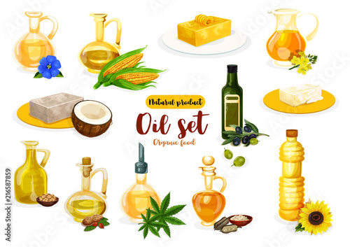 Natural oil, butter and margarine