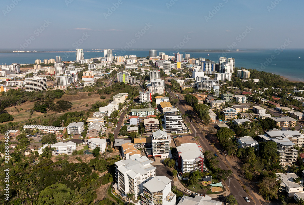 An aerial photo of Darwin, the capital city of the Northern Territory of Australia. An aerial photo of Darwin, the capital city of the Northern Territory of Australia.