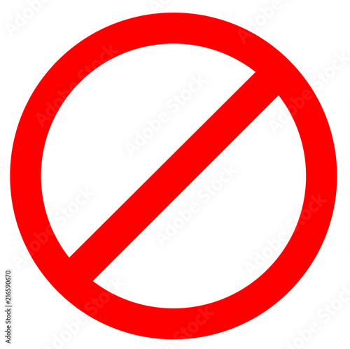 stop sign icon on white background