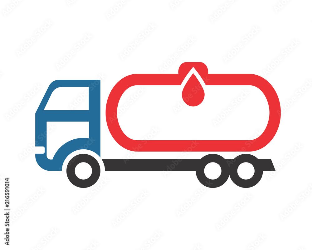 Oil Tanker Truck Logo