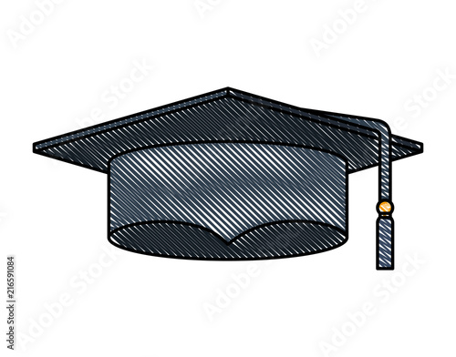 hat graduation isolated icon vector illustration design
