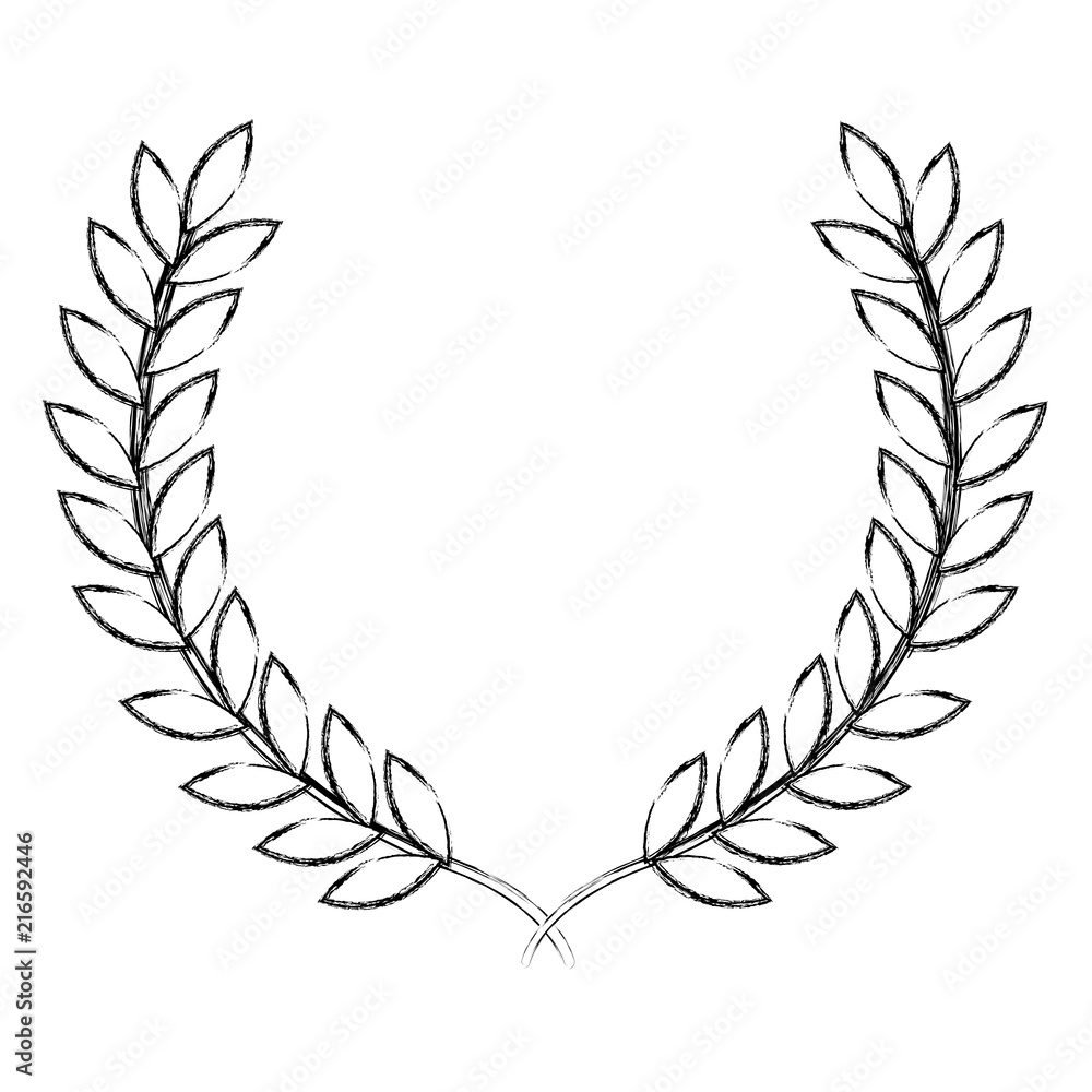 leafs wreath crown icon vector illustration design leafs wreath crown icon vector illustration design