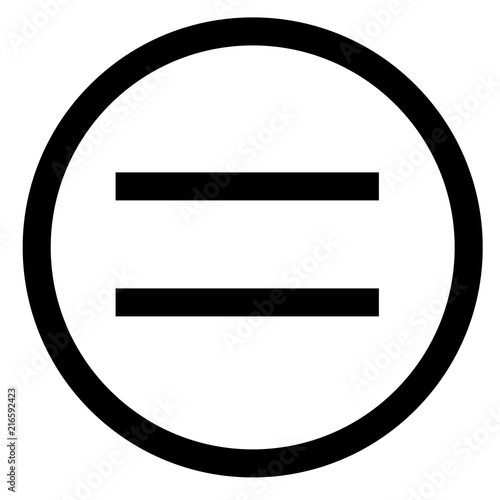 equal sign. flat style. equal icon illustration isolated on white background. equal icon for graphic design, Web site, UI. math symbols glyph icon.