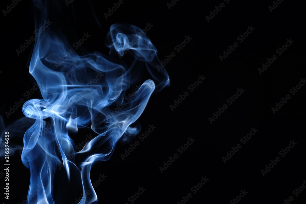 Smoke or abstract steam on a black background. Smoke or abstract steam on a black background.
