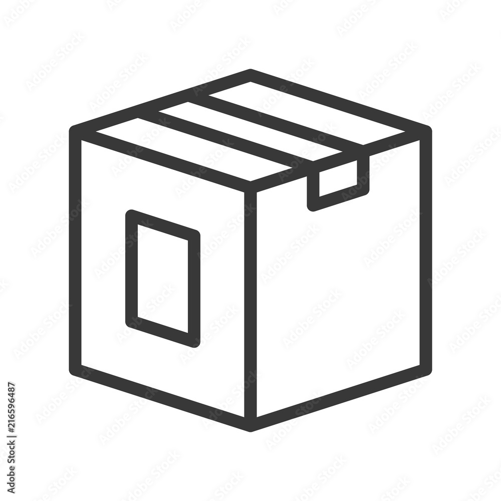 close box, shipping and logistic icon, outline design pixel perfect close box, shipping and logistic icon, outline design pixel perfect