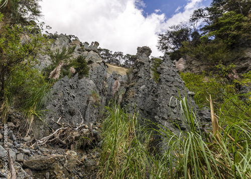 Putangirua Pinnacles, New Zealand photo