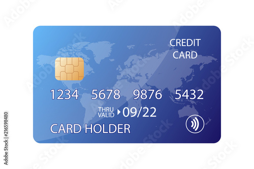 Credit Card Illustration Icon Vector