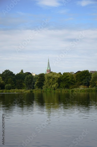 Lac Alster d’Hambourg (Allemagne) 