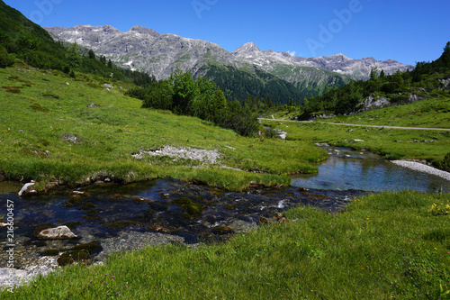 Lechquellengebirge, Spullerbach, Oesterreich, Vorarlberg,