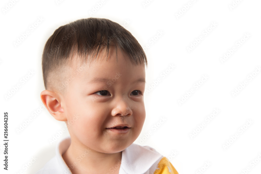Close up of toddler Asian boy with smile Close up of toddler Asian boy with smile