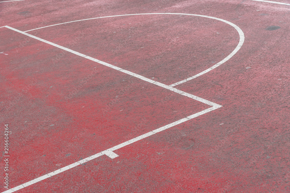 Grunge concrete red basketball