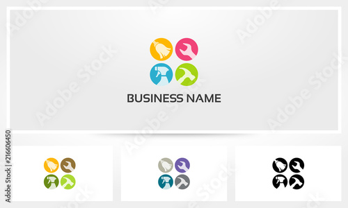 Home Service Handyman Cleaning Service Logo