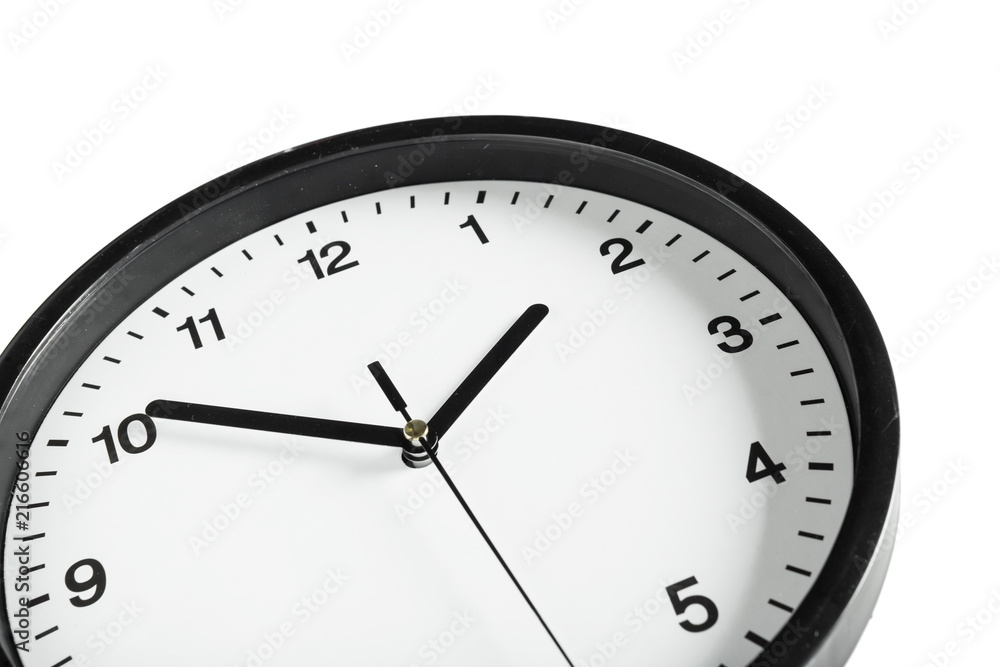 Simple classic black and white round wall clock Simple classic black and white round wall clock