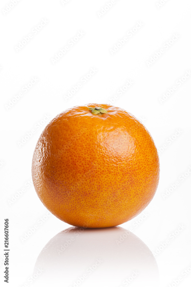 fresh orange close up isolated white. fresh orange close up isolated white.