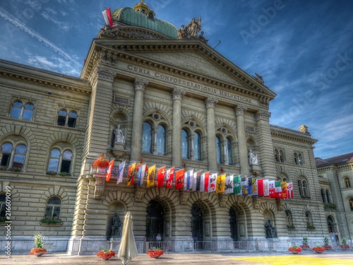 Palais fédéral, siège de la Confédération Helvétique, Berne, Suisse