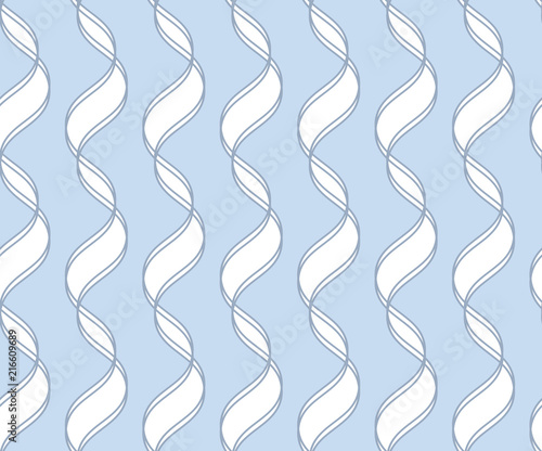 Black vector seamless wavy line pattern