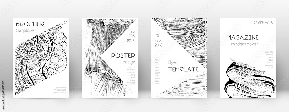 Cover page design template. Triangle brochure layout. Awesome trendy abstract cover page. Soap inver
