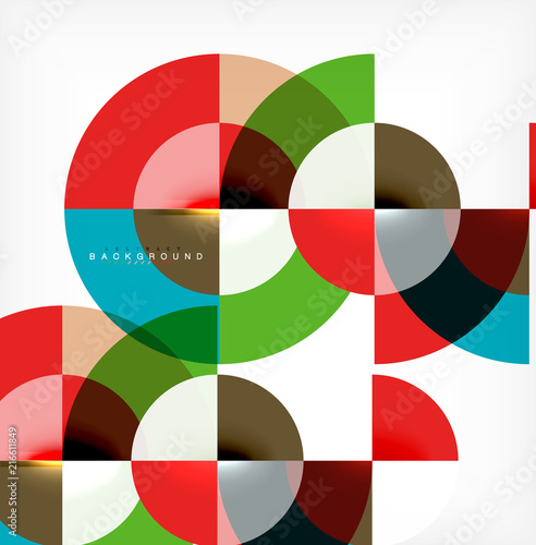 Modern circle abstract background