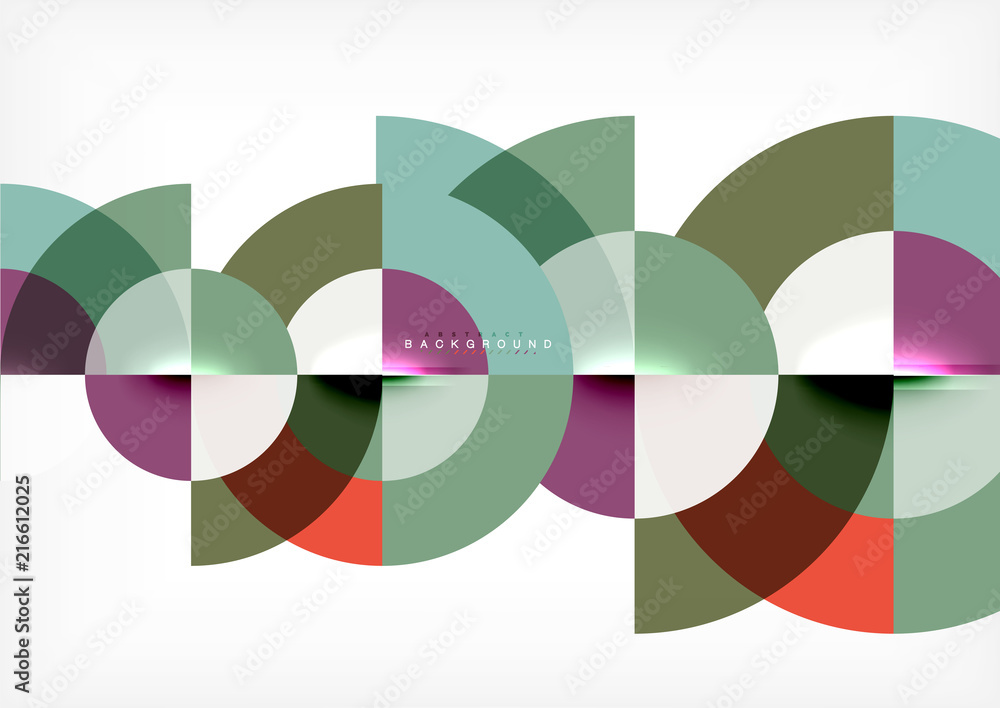 Obraz premium Modern circle abstract background