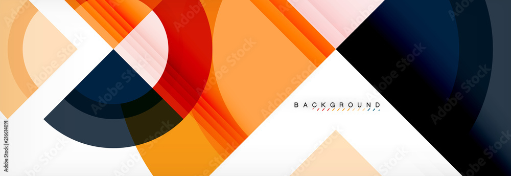 Vector circular geometric abstract background Vector circular geometric abstract background