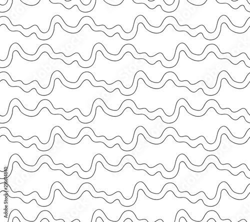 Vector floral background of drawn lines