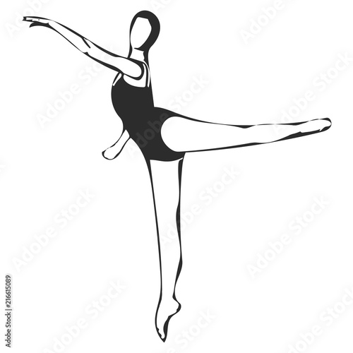 Ballerina arabesque