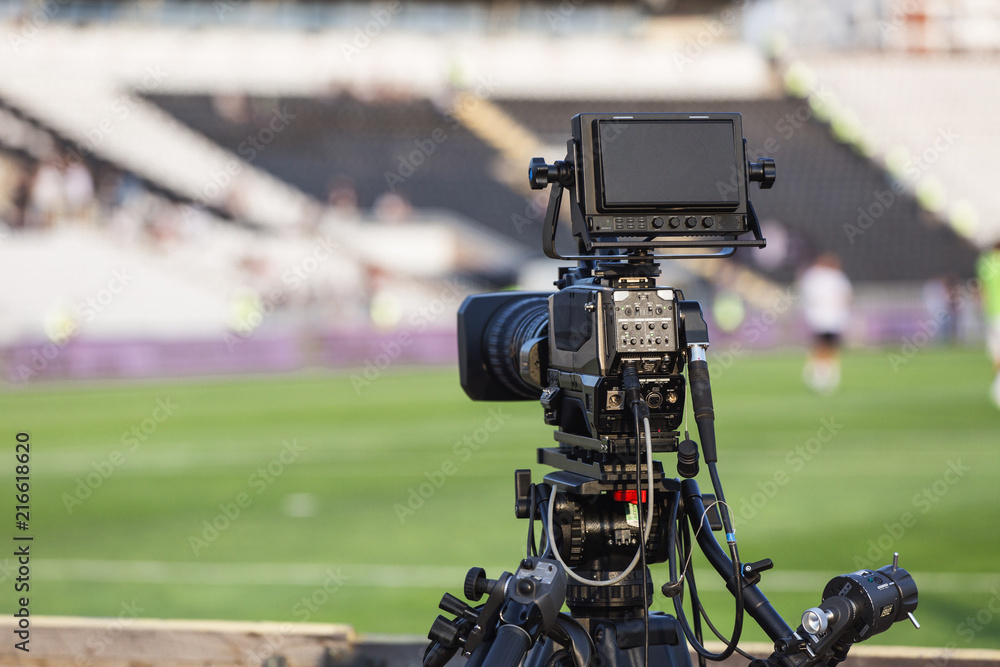 tv camera records on football matches