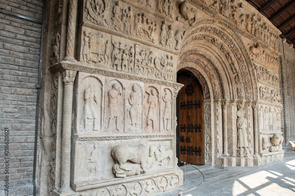 Romanesque monastery of Ripoll in Catalonia, Spain.