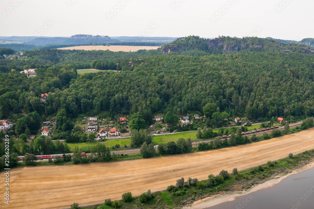 Beautiful view of Bastei rocks