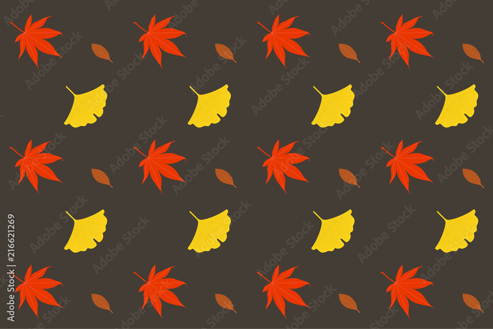 Autumn leaves pattern. Autumn leaves pattern.