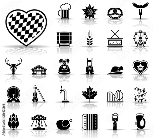 Oktoberfest - Iconset (Schwarz)