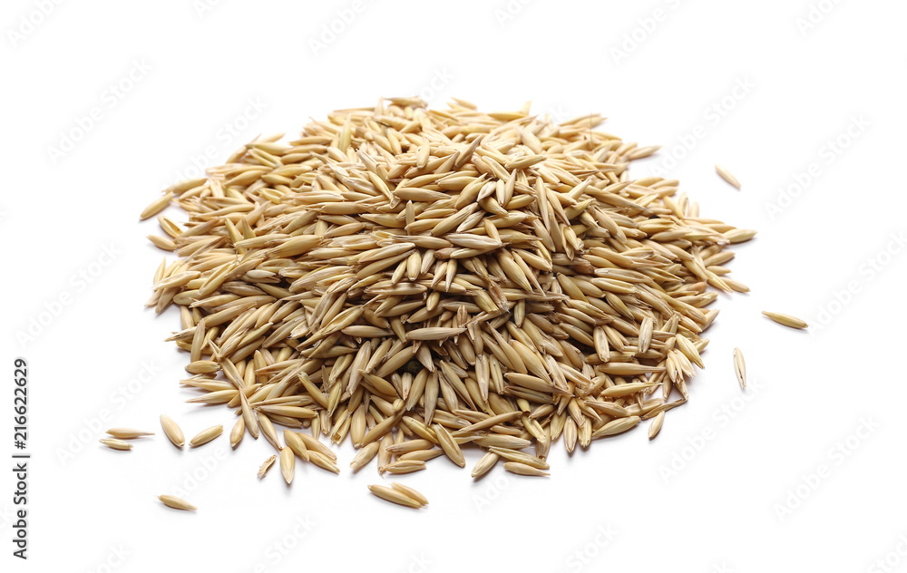 Oats isolated on white background Oats isolated on white background