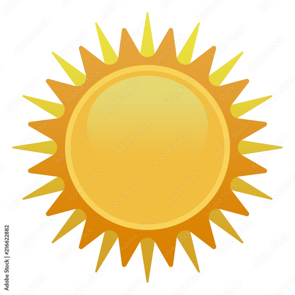 Sonne icon als Vektor auf einem isolierten Hintergrund Sonne icon als Vektor auf einem isolierten Hintergrund