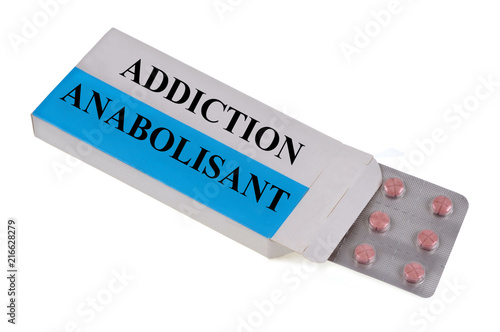 Concept d'addiction aux anabolisants  photo