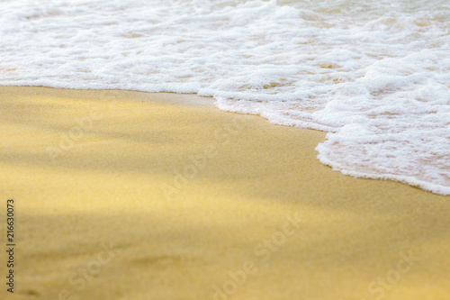 Water waves on sand.