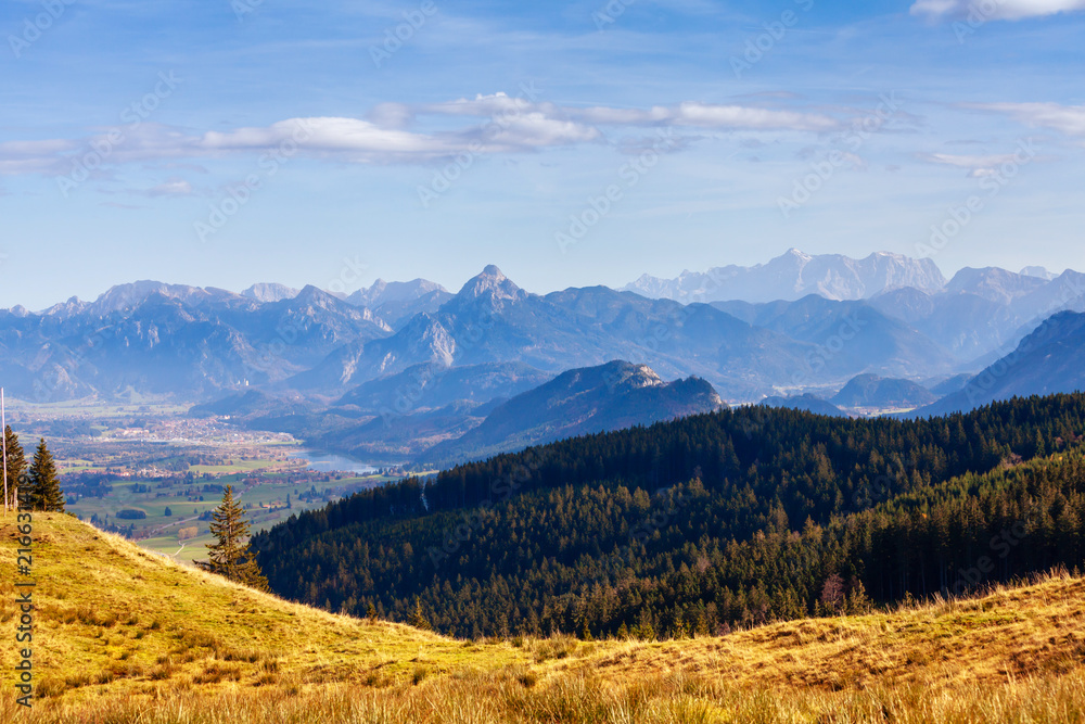 Idyllic autumn landscape in the Alps