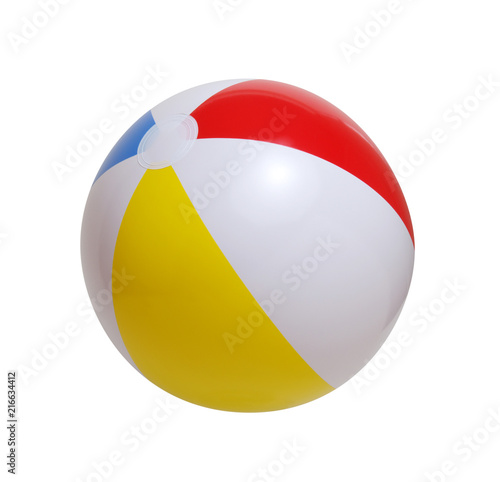 Beach ball on a white Free Download Beach ball on a white - GFXLoad