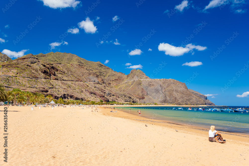 Tenerife, Canary Islands, Spain-Las Teresitas beach near San Andres