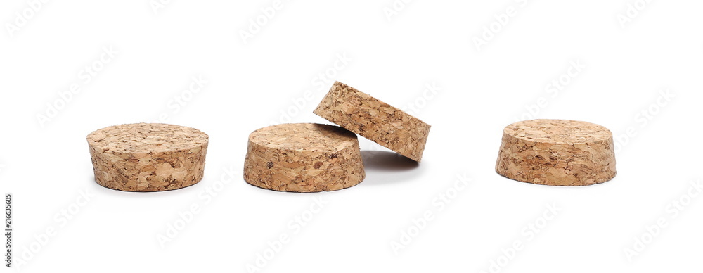 Bottle, wine corks isolated on white background Bottle, wine corks isolated on white background