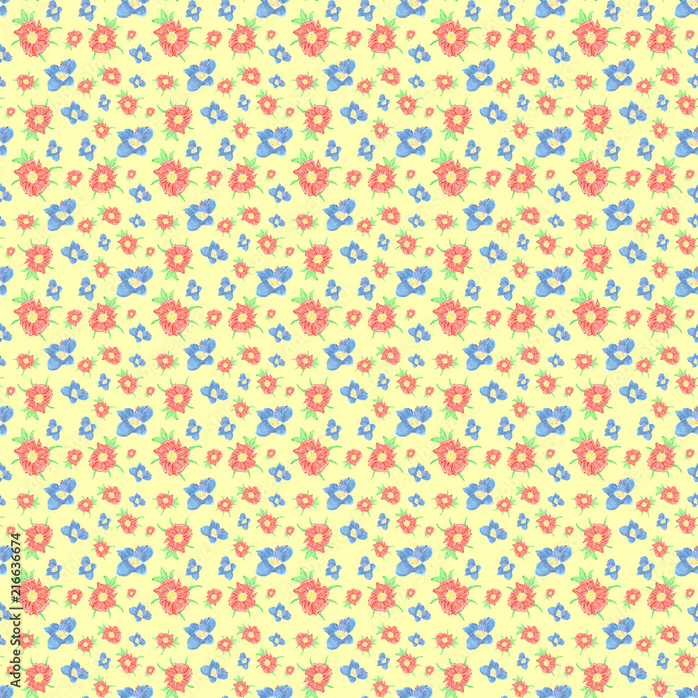 Abstract pattern for design pastel flowers Abstract pattern for design pastel flowers