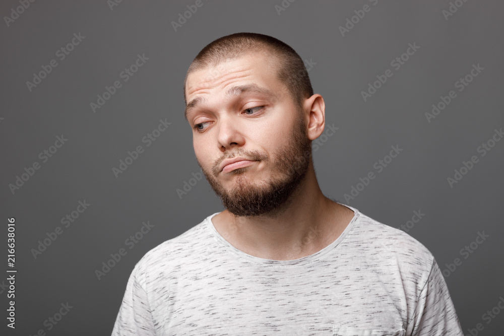 Portrait of frustrated young man Portrait of frustrated young man