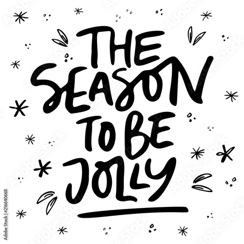 Holly Jolly Xmas Lettering