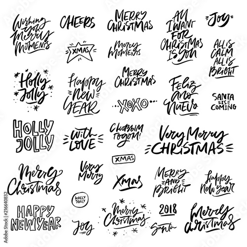 Christmas Lettering Set