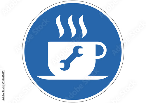 Gebotsschild Reparturcafé