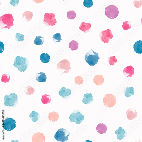 Abstract painting universal freehand watercolor seamless pattern. Graphic design for background, card, banner, poster, cover, invitation, placard, header or brochure. Hand drawn vector texture