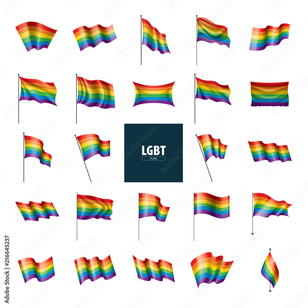 Vector a rainbow flag Vector a rainbow flag